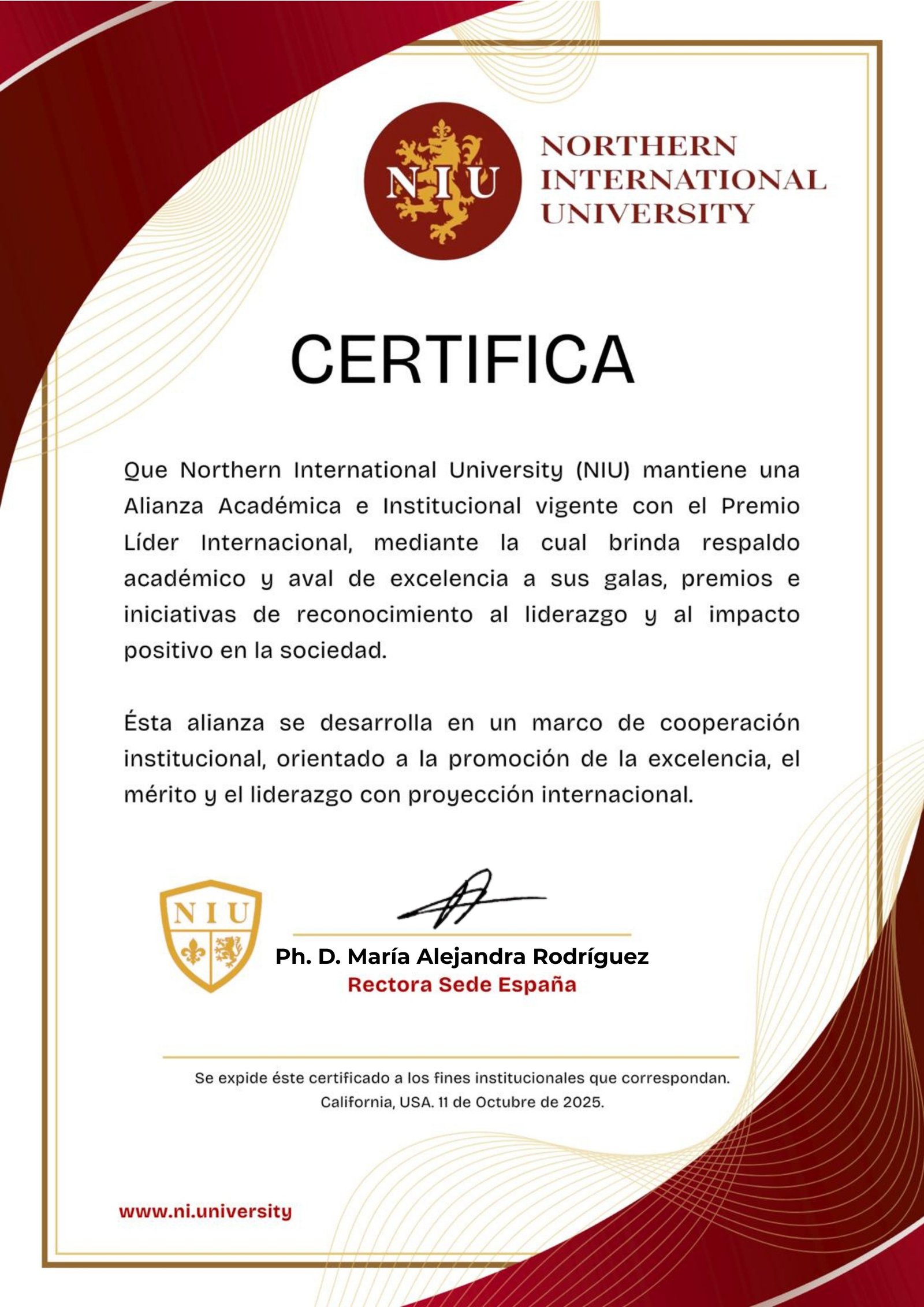 Certificado NIU